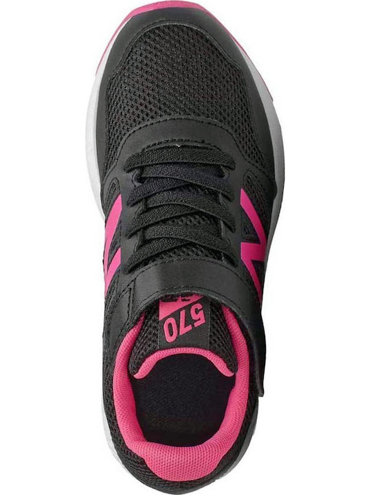 570 Παιδικά Sneakers με Σκρατς Μαύρα