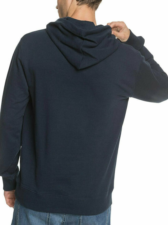 Quiksilver Men's Sweatshirt with Hood and Pockets Navy