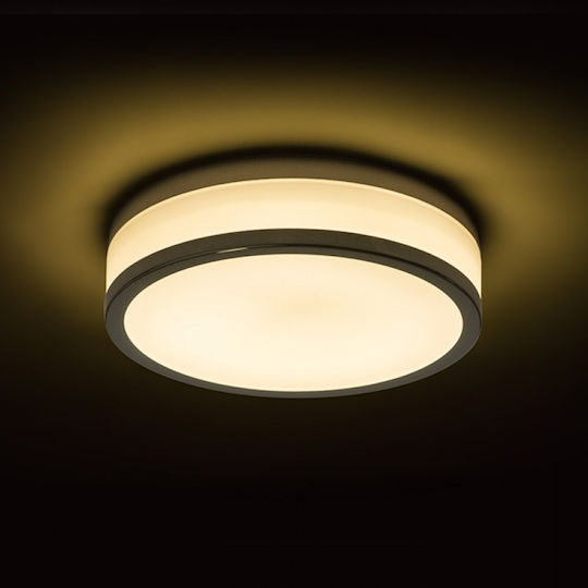 Rendl Light Studio Cira Deckenleuchte Badezimmer 35cm Silber mit Integrierter LED