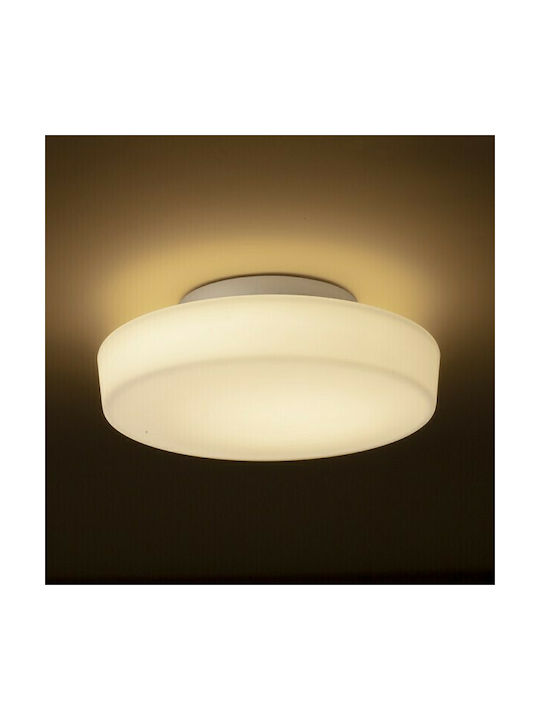 Rendl Light Studio Zara Πλαφονιέρα Οροφής Μπάνιου 26εκ. Λευκή με Ενσωματωμένο LED