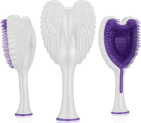 Tangle Angel 2.0 Gloss White Brush Hair for Detangling
