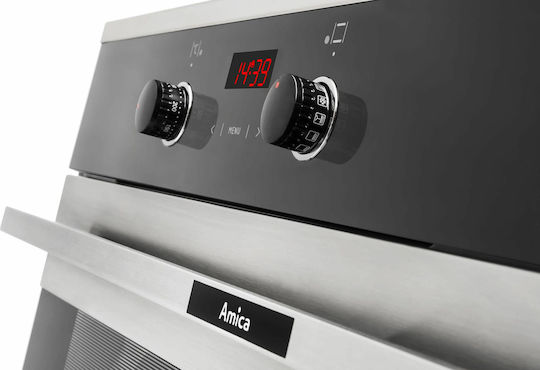 Amica EB6521 Fusion Φούρνος άνω Πάγκου 65lt Π59.5εκ. Μαύρος