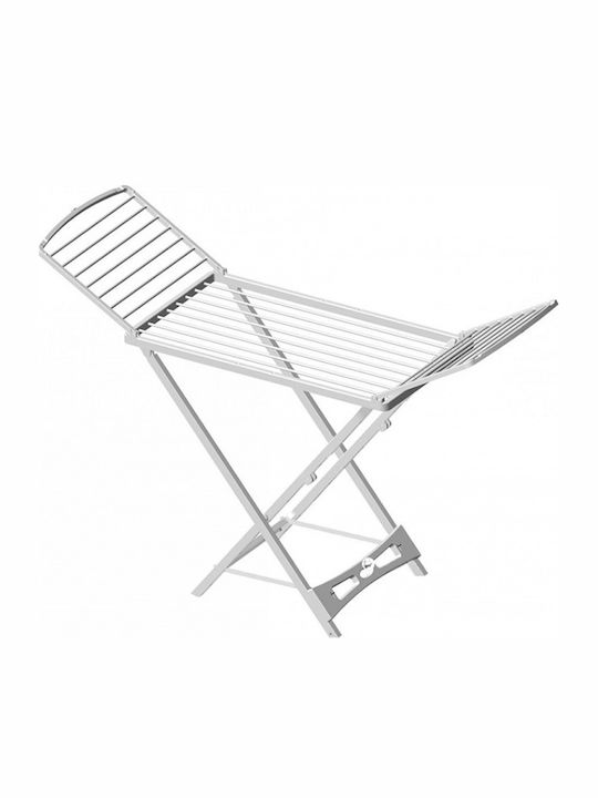 Quid Folding Floor Clothes Drying Rack made of Plastic with Hanging Length 20m White
