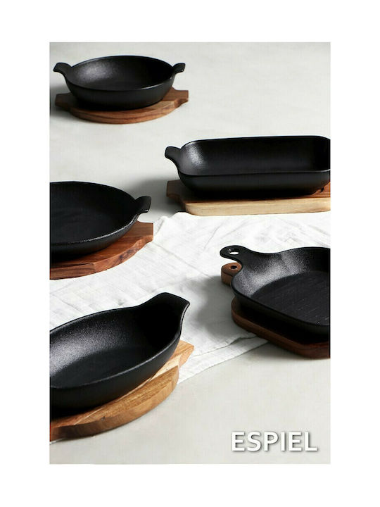 Espiel Ceramic Oval Individual Heat-Resistant Cookware 20.5x17.5x6cm