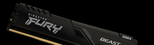 Kingston Fury Beast DDR4 με Module 1x16GB και Ταχύτητα 3600 για Desktop