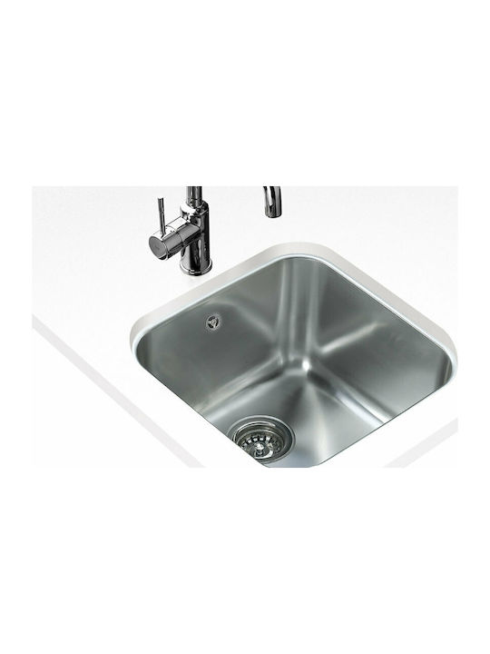 Teka BE 40.40 10125005 Unterbau Spüle Inox Satiniert B43.5xT43.5cm Silber