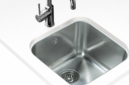 Teka BE 40.40 Υποκαθήμενος Inox Σατινέ Μ43.5xΠ43.5cm Ασημί
