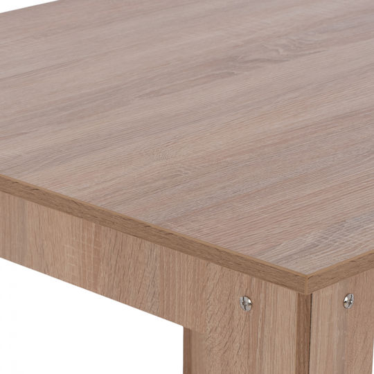 Kelvin Τραπέζι Κουζίνας Ξύλινο Sonama Oak 140x80x77εκ.
