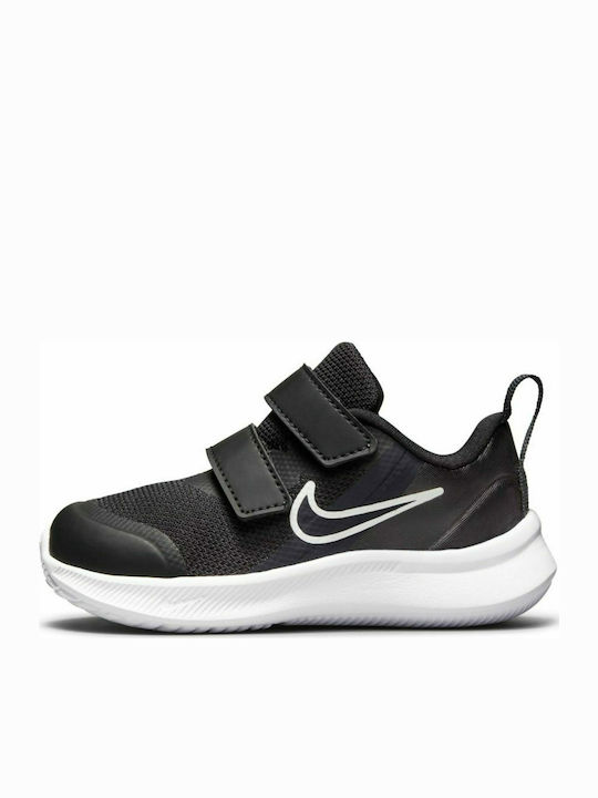Star Runner Star Runner 3 Kids Sports Shoes Running with Hoop & Loop Closure Black / White