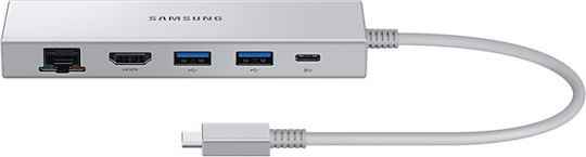 Samsung USB-C Docking Station mit HDMI 4K PD Ethernet Silber (EE-P5400USEGEU)