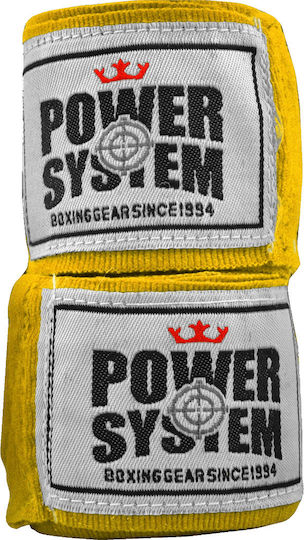 Power System PS-3404 Martial Arts Hand Wrap 4m Yellow 34951