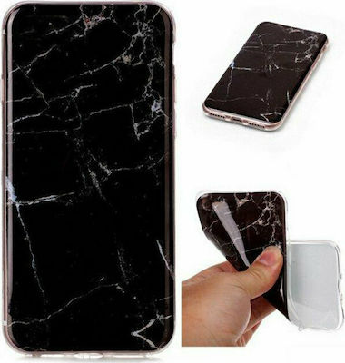 Wozinsky Marble Umschlag Rückseite Silikon Schwarz (Galaxy A31)