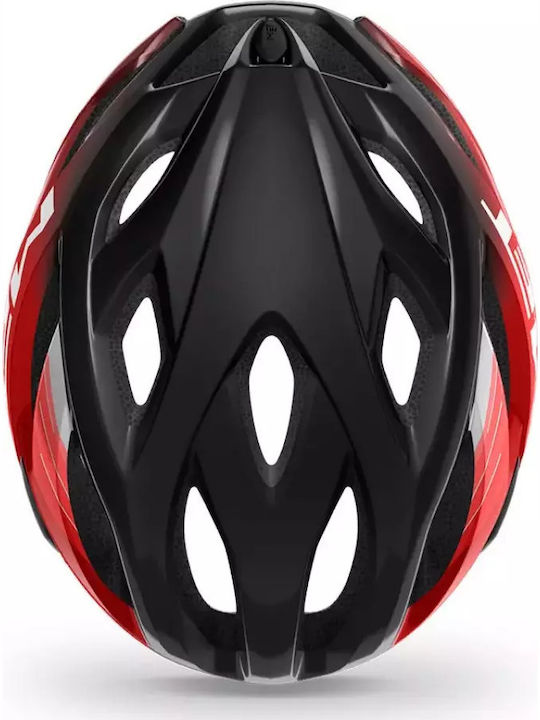MET Idolo Bicycle Helmet Road / Mountain with LED Light Black/Red