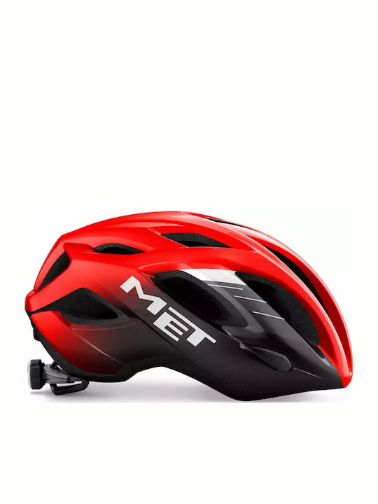 MET Idolo Bicycle Helmet Road / Mountain with LED Light Red