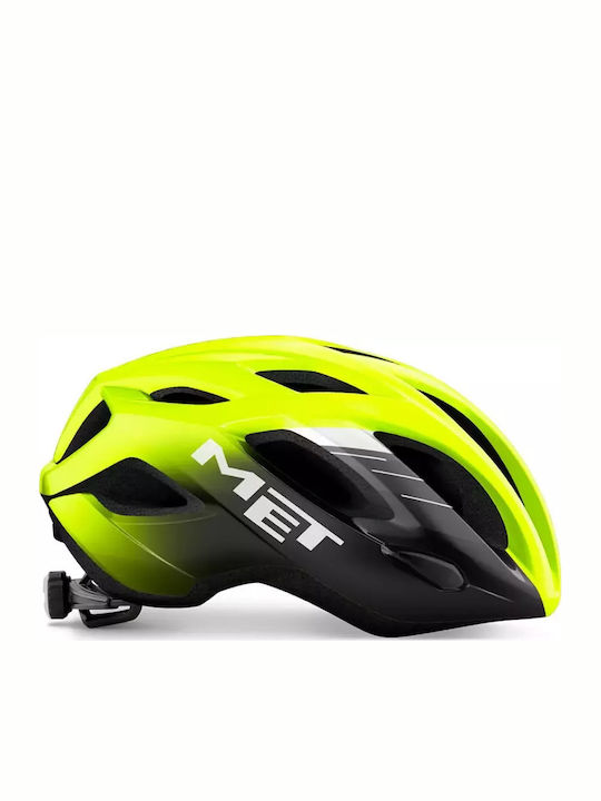 MET Idolo Bicycle Helmet Road / Mountain with LED Light Yellow