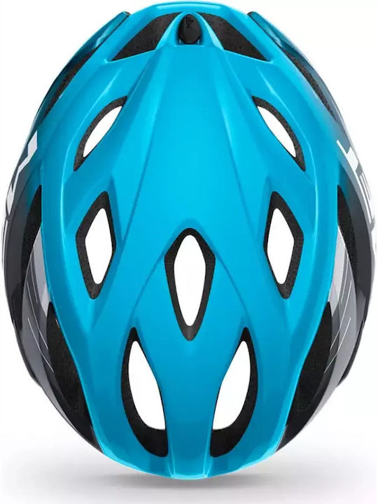 MET Idolo Bicycle Helmet Road / Mountain with LED Light Blue