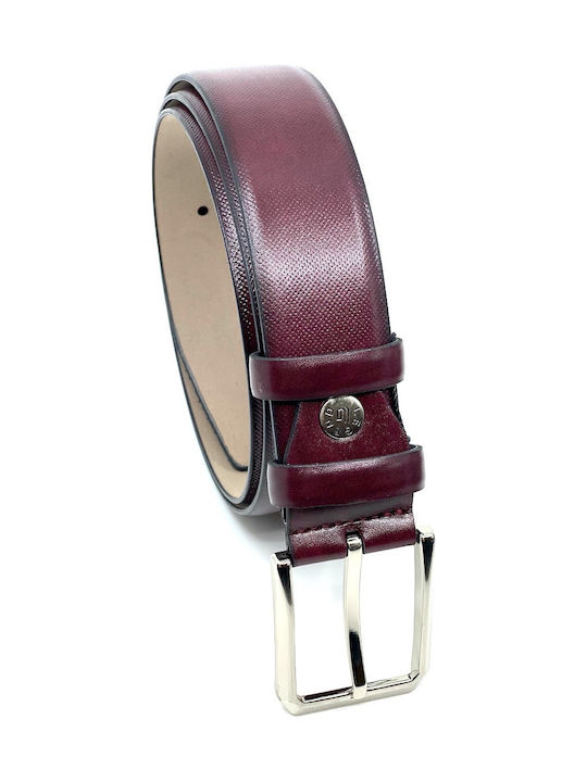 BELT BURGUNDY P.U. ARTIFICIAL LEATHER 2030/BORDEAUX