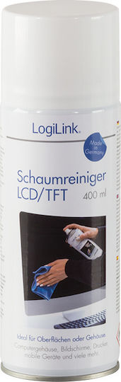 LogiLink Препарат за почистване на екрани Почистваща пяна за LCD / TFT екрани 400мл 1бр