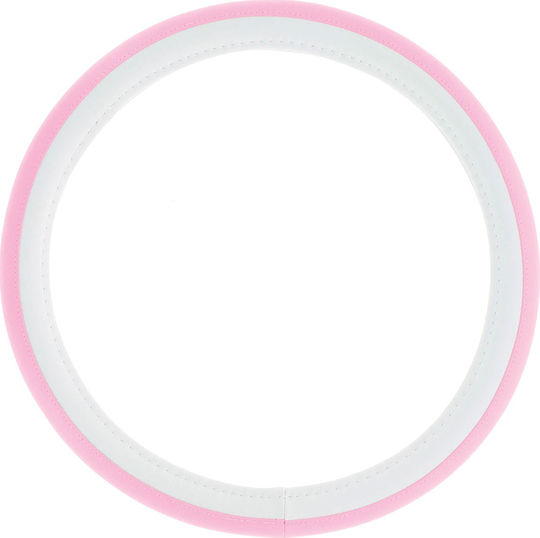 Sumex Car Steering Wheel Cover Girly with Diameter 37-39cm made of Leatherette Pink