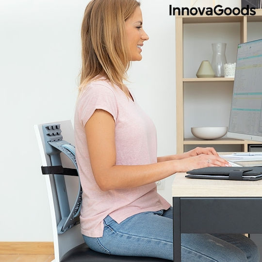 InnovaGoods Lumbar Corrector Stretcher & Support Waist Pillow 37.5x25x2cm in Gray Colour V0103287