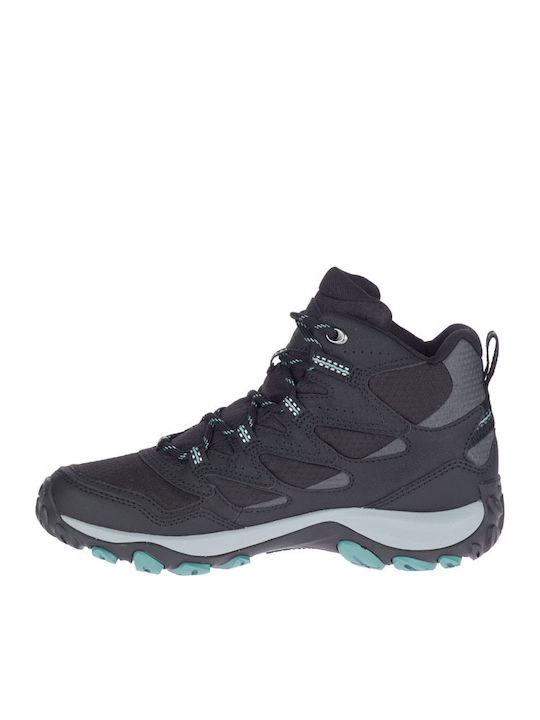Merrell West Rim Mid GTX Frauen Wanderschuhe Schwarz