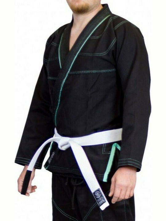 Macaco Branco Branco GI Tyro Men's Jiu Jitsu Uniform Black