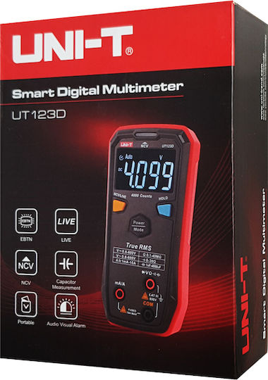 Uni-T Ψηφιακό Πολύμετρο True RMS με Μέτρηση AC / DC / Αντίστασης UT123D