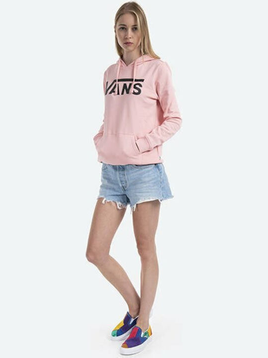 Classic Vintage Γυναικείο Φούτερ με Κουκούλα Powder Pink