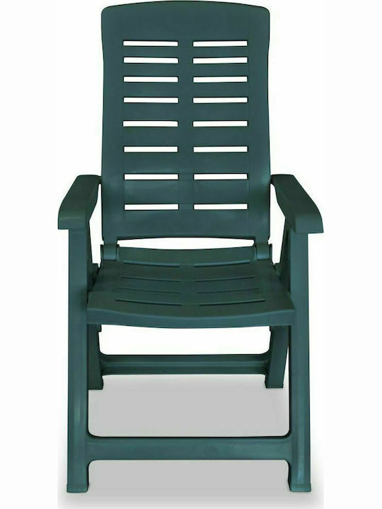 Scaun de exterior Plastic Verde 4buc 60x61x108cm