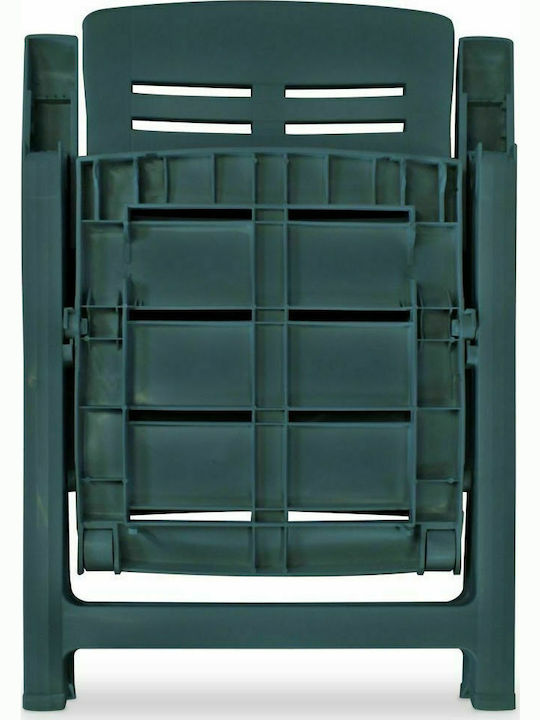 Scaun de exterior Plastic Verde 4buc 60x61x108cm