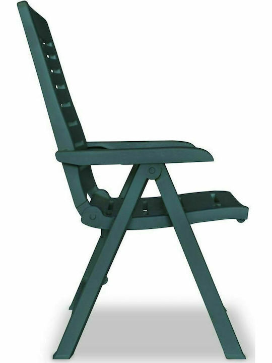 Outdoor Chair Plastic Green 6pcs 60x61x108cm