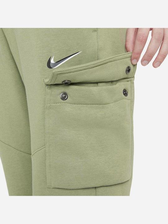Dance Cargo Pants High Waist Sweatpants Jogger Khaki