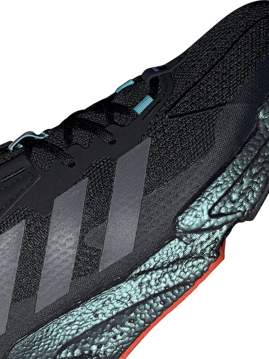 X9000L4 Men's Running Sport Shoes Core Black / Pulse Aqua