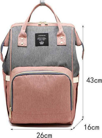 Lequeen Diaper Bag Pink - Grey