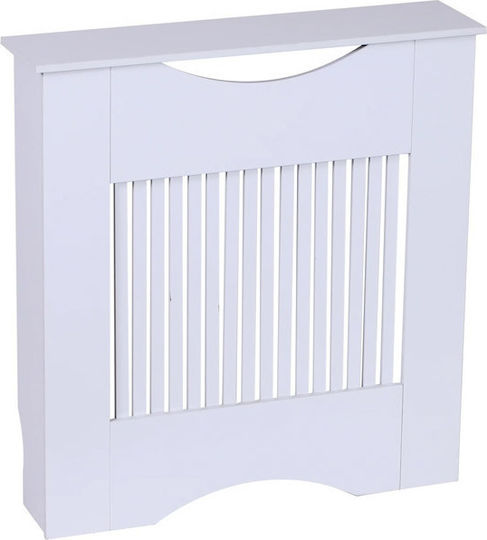 HomCom Κάλυμμα Καλοριφέρ από MDF Λευκό 78x19x82εκ.