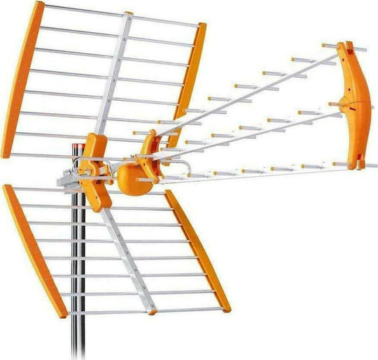 Tecatel Triaina 18DB Εξωτερική Κεραία Τηλεόρασης (δεν Απαιτεί Τροφοδοσία) Πορτοκαλί