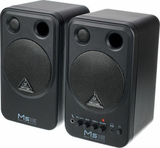 Behringer MS-16 Studio Monitor Lautsprecher 4" 16W Paar Schwarze