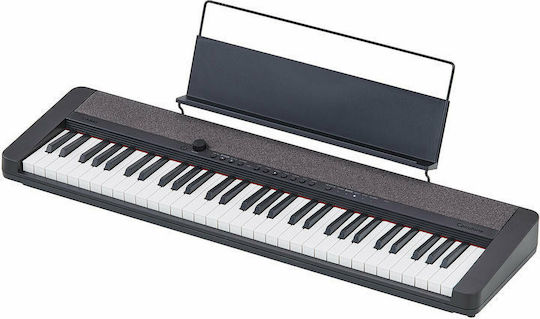 Casio Αρμόνιο Ct-s1 με 61 Δυναμικά Πλήκτρα με Αναλόγιο Μαύρο