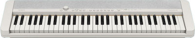 Casio Tastatur CT-S1 mit 61 Dynamisch Tasten Weiß