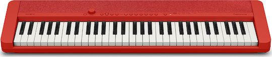 Casio Keyboard CT-S1 with 61 Dynamic Keys with Music Stand Red