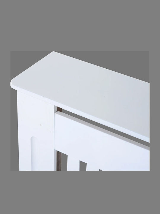 HomCom Radiator Cover From MDF White 81x19x112cm