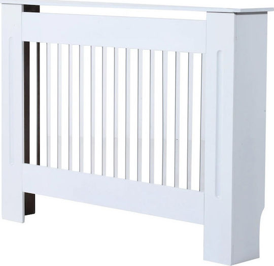 HomCom Κάλυμμα Καλοριφέρ από MDF Λευκό 81x19x112εκ.