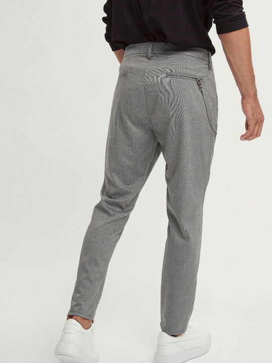 Edward Jeans Freesia Men's Trousers Elastic in Straight Line Gray