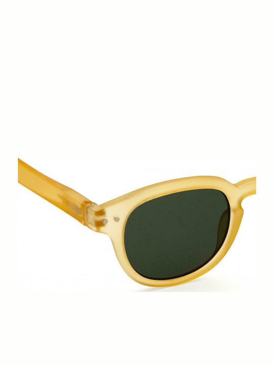 Izipizi Men's Sunglasses With Yellow Horn-Rimmed Frame