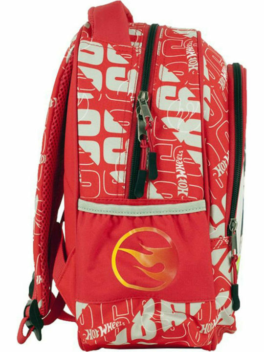 Gim Hot Wheels School Bag Backpack Kindergarten in Red color 12lt