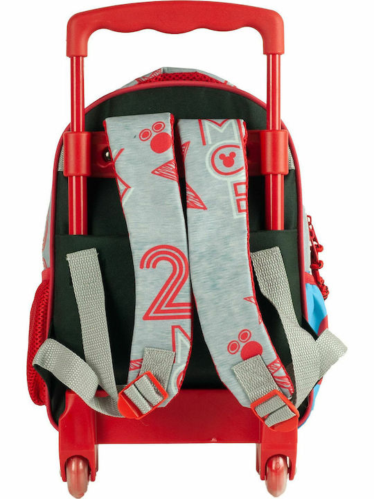 Gim Mickey School Bag Trolley Kindergarten in Red color 12lt