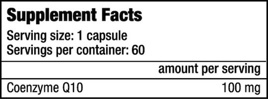 Biotech USA Q10 Coenzyme χωρίς Γλουτένη 100mg 60 κάψουλες