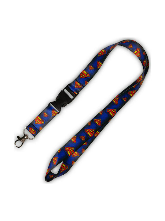 Keychain Superman Fabric Blue