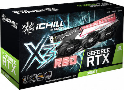 Inno 3D GeForce RTX 3060 Ti 8GB GDDR6 Ichill X3 Red LHR Grafikkarte