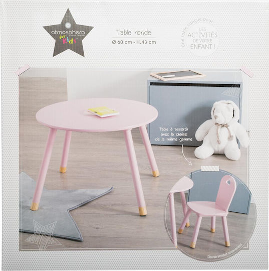 Παιδικό Τραπεζάκι από Ξύλο Pink Sweet Atmosphera